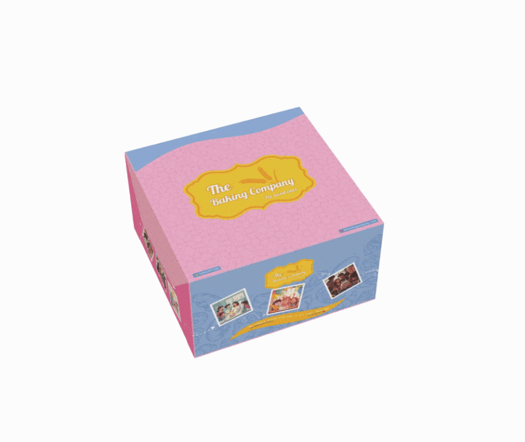 Elathi Digital The Baking Company Cake box Design
