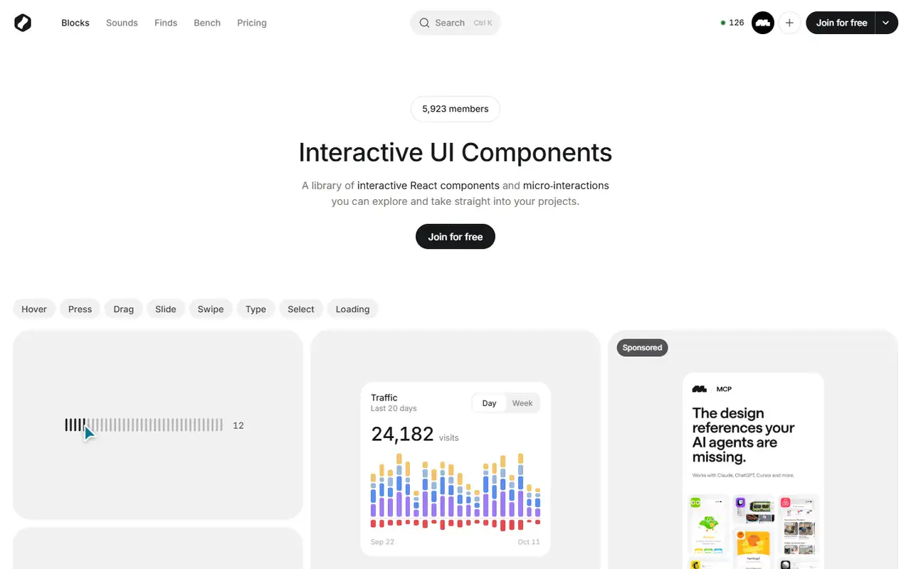 The home page of Bencho