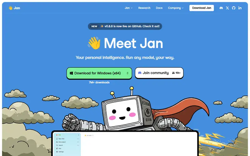 The home page of Jan